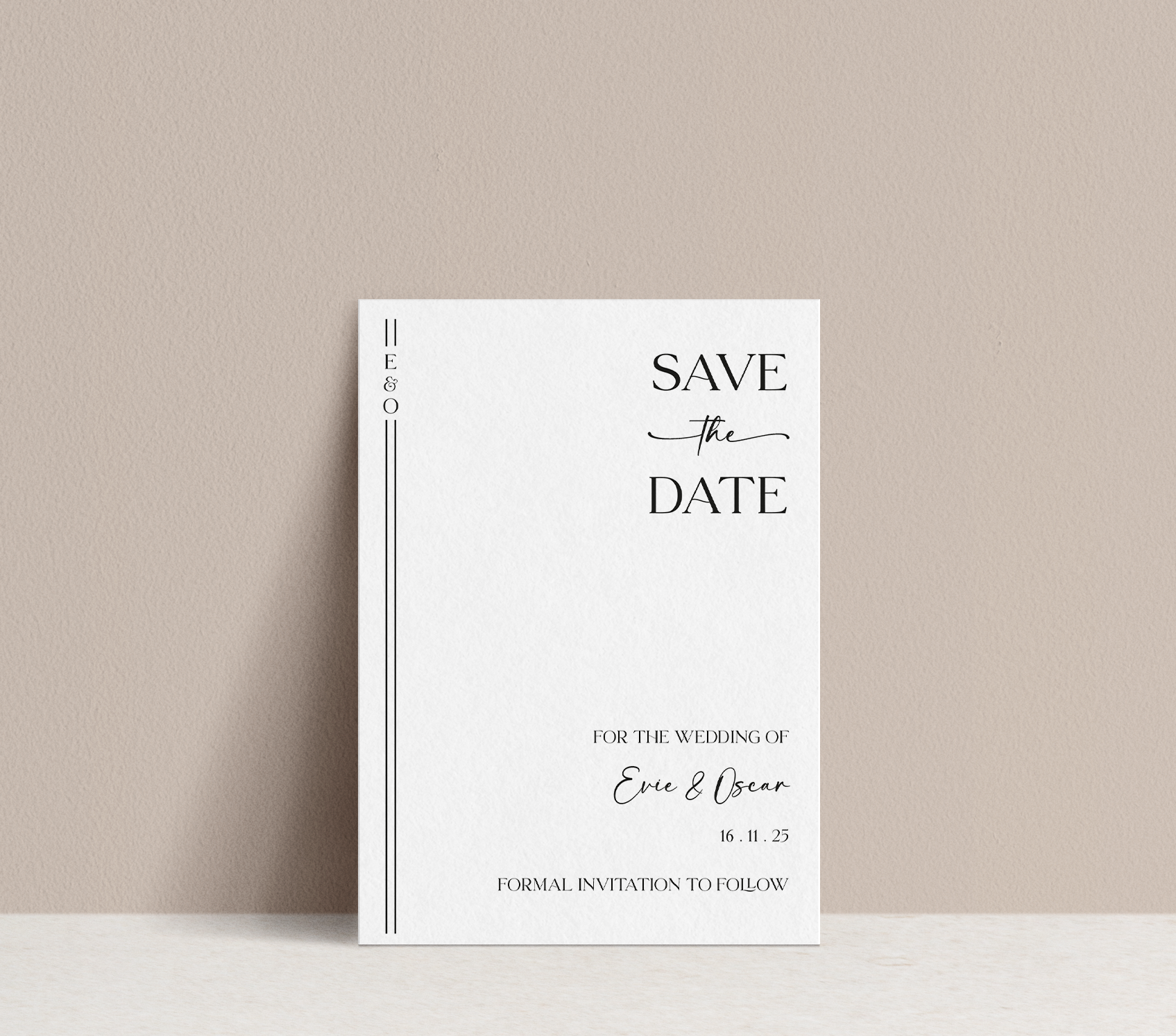 Evie ~ Save The Date