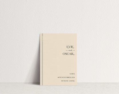 Evie Vow Book
