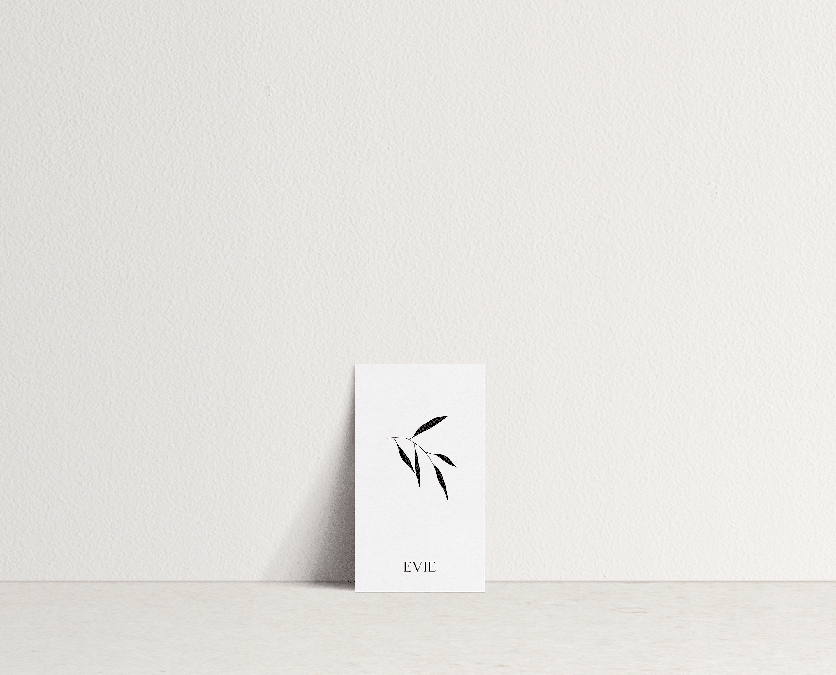 Evie Name Card