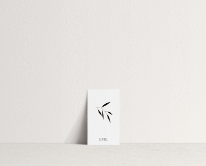 Evie Name Card