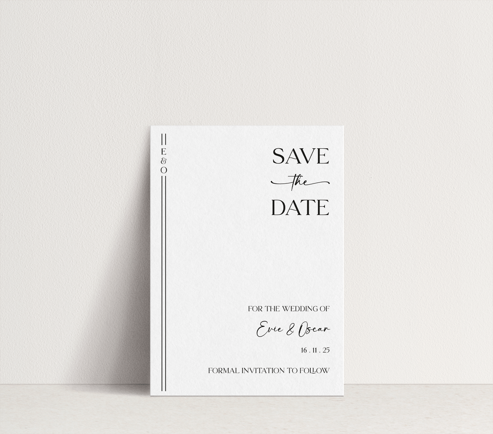 Evie ~ Save The Date