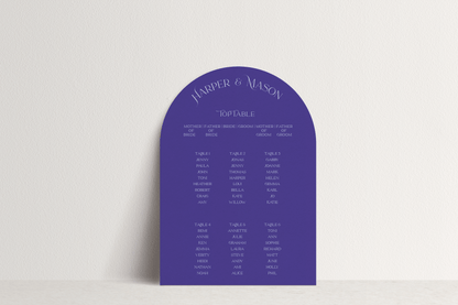 Harper Table Plan Sign