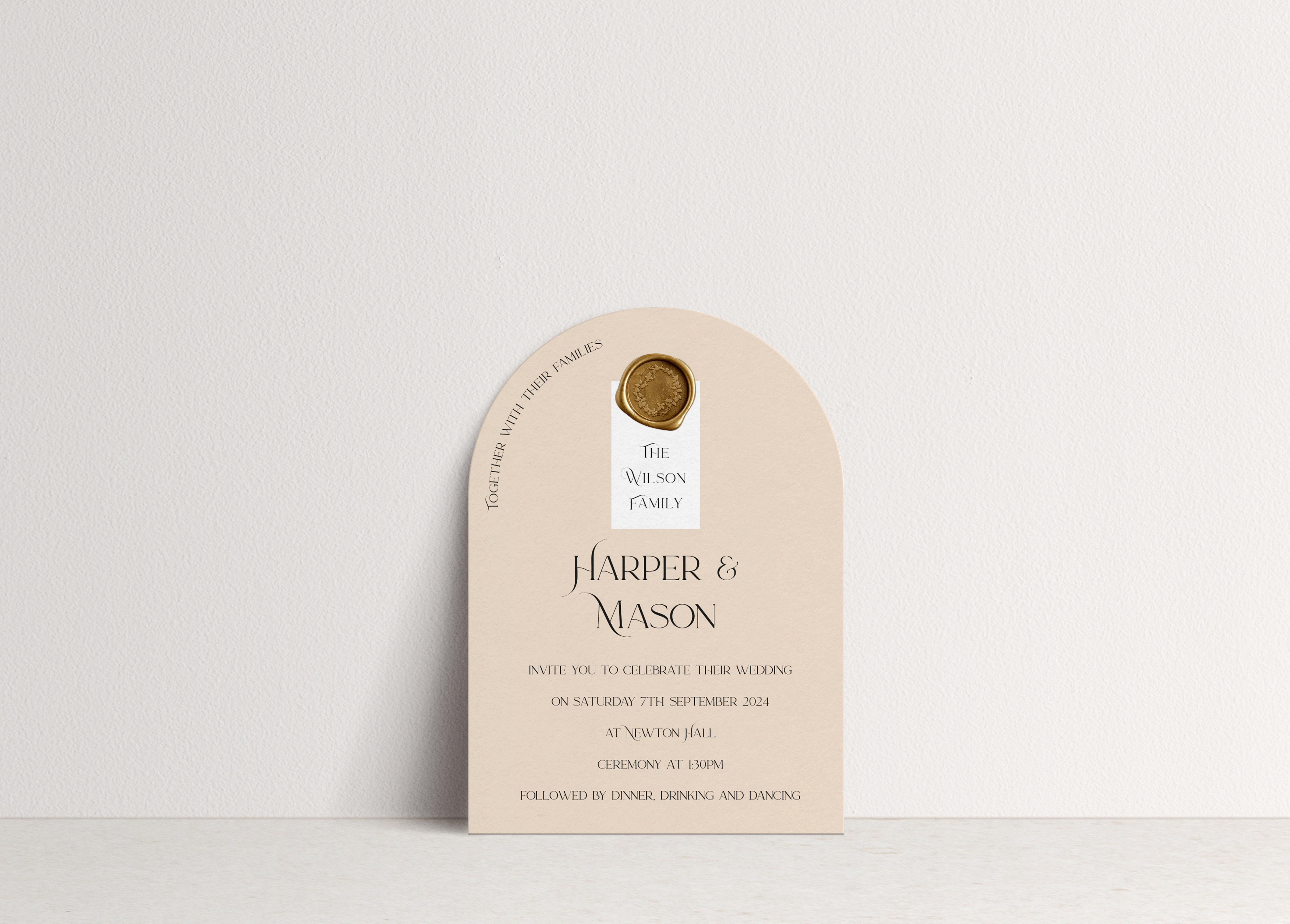 Harper Invitation ~ 1 card