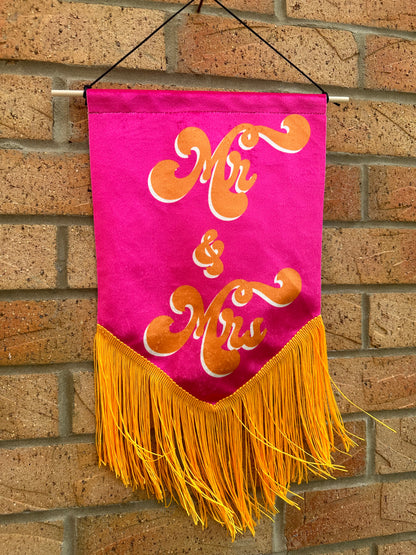 25cm x 30cm Velvet Banner Next Day Delivery