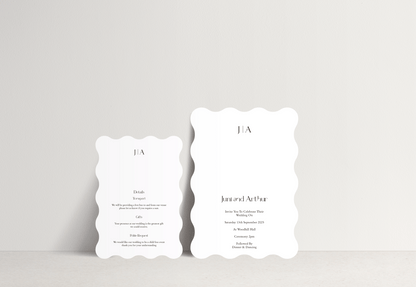 Juni Invitation 2 card stack