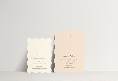 Juni Invitation 2 card stack