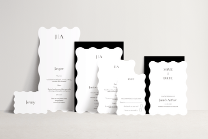 Juni Invitation 3 card stack