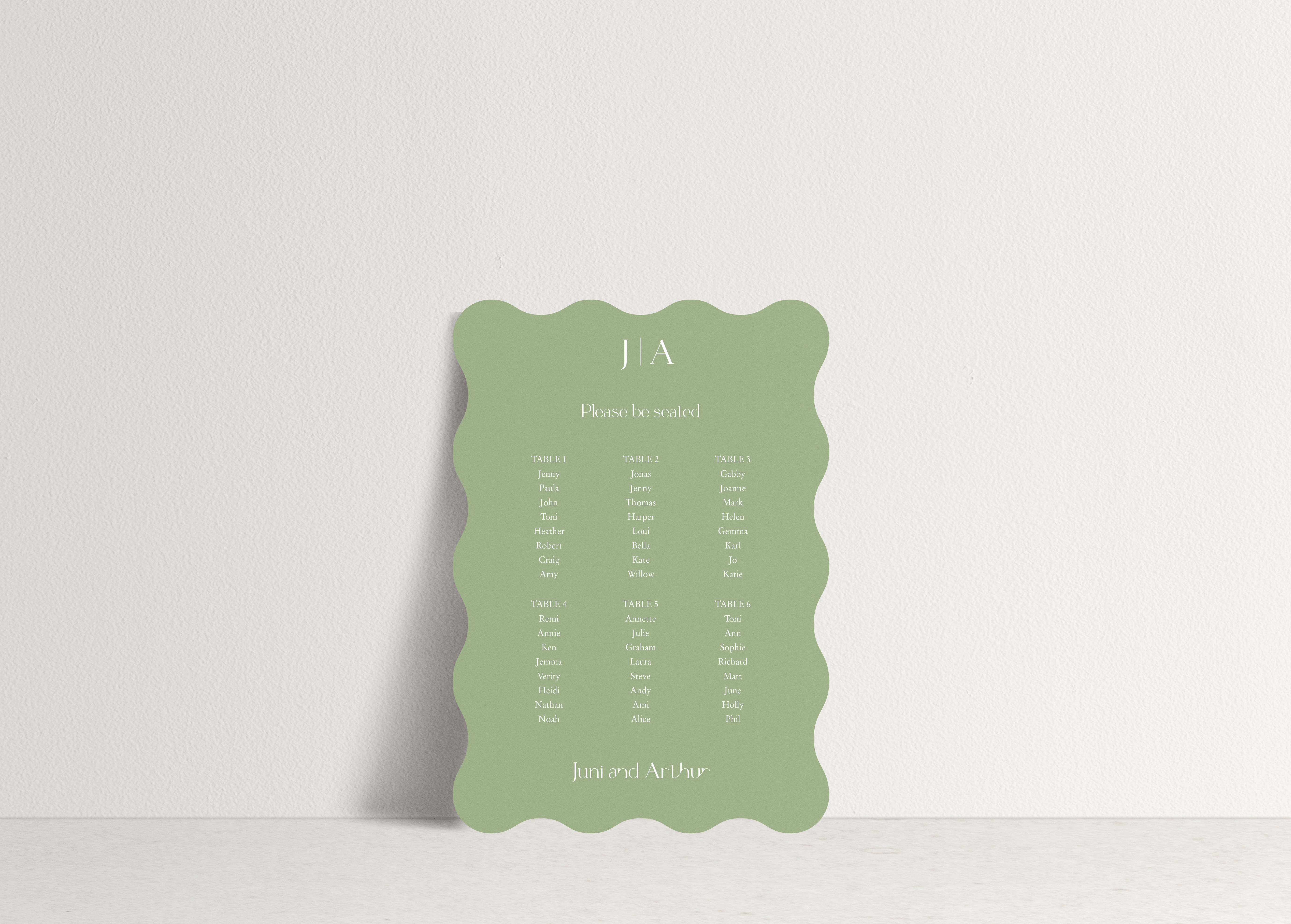 Juni Table Plan