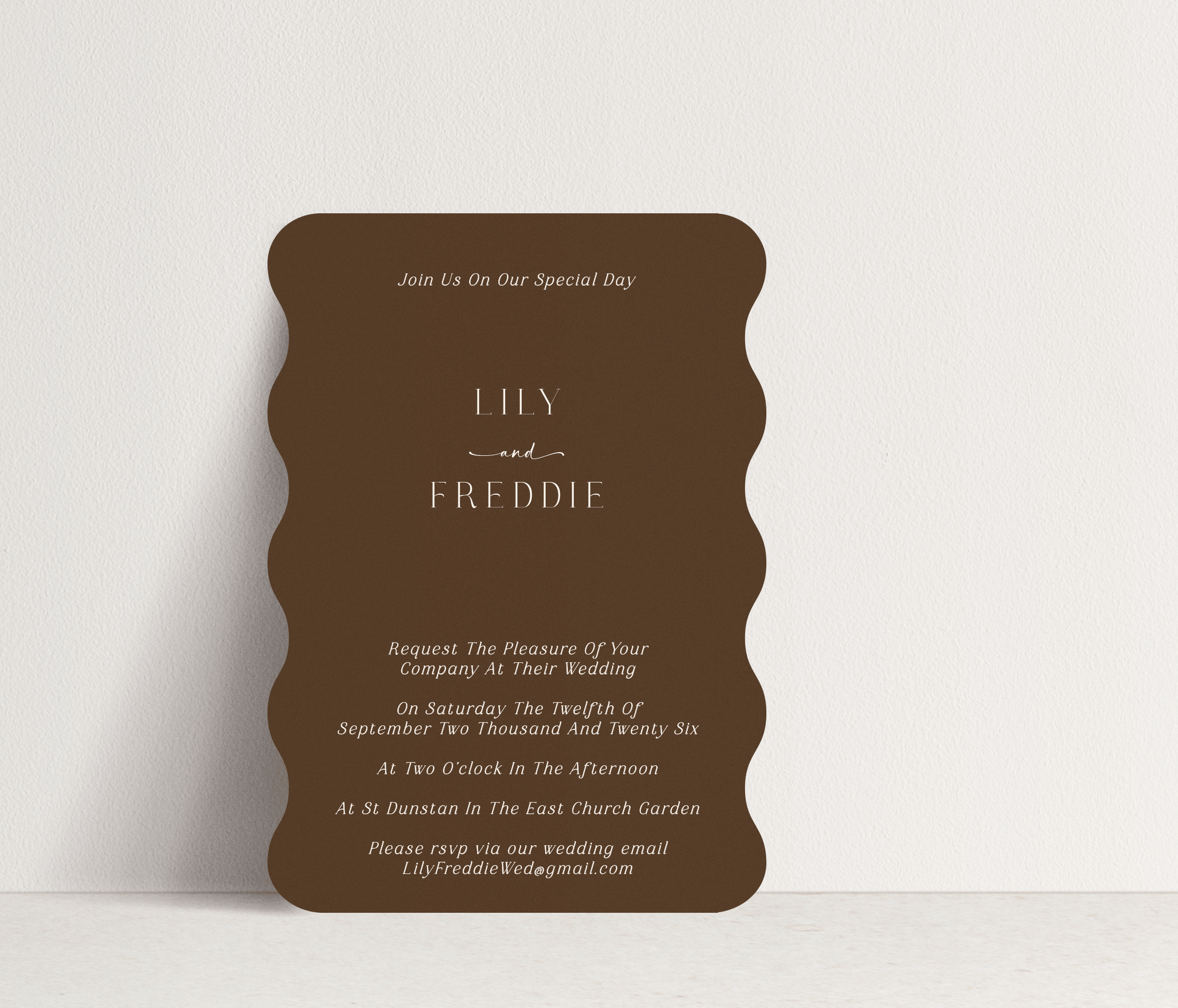 Lily Invitation ~ 1 card