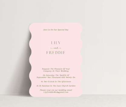 Lily Invitation ~ 1 card