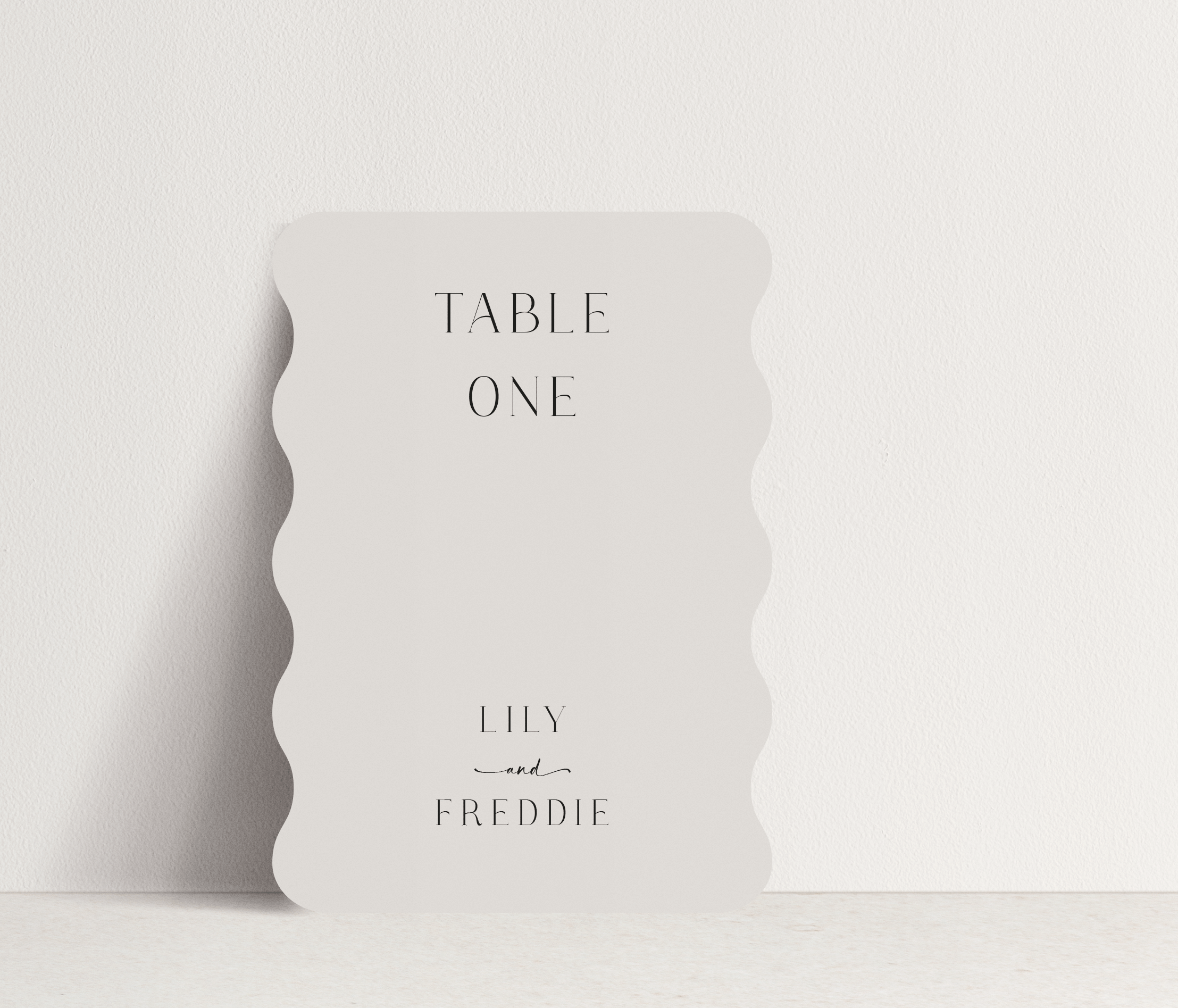 Lily Table Number