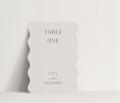 Lily Table Number