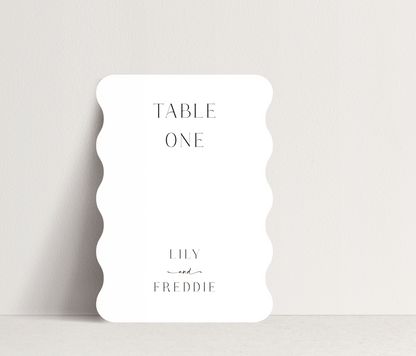 Lily Table Number