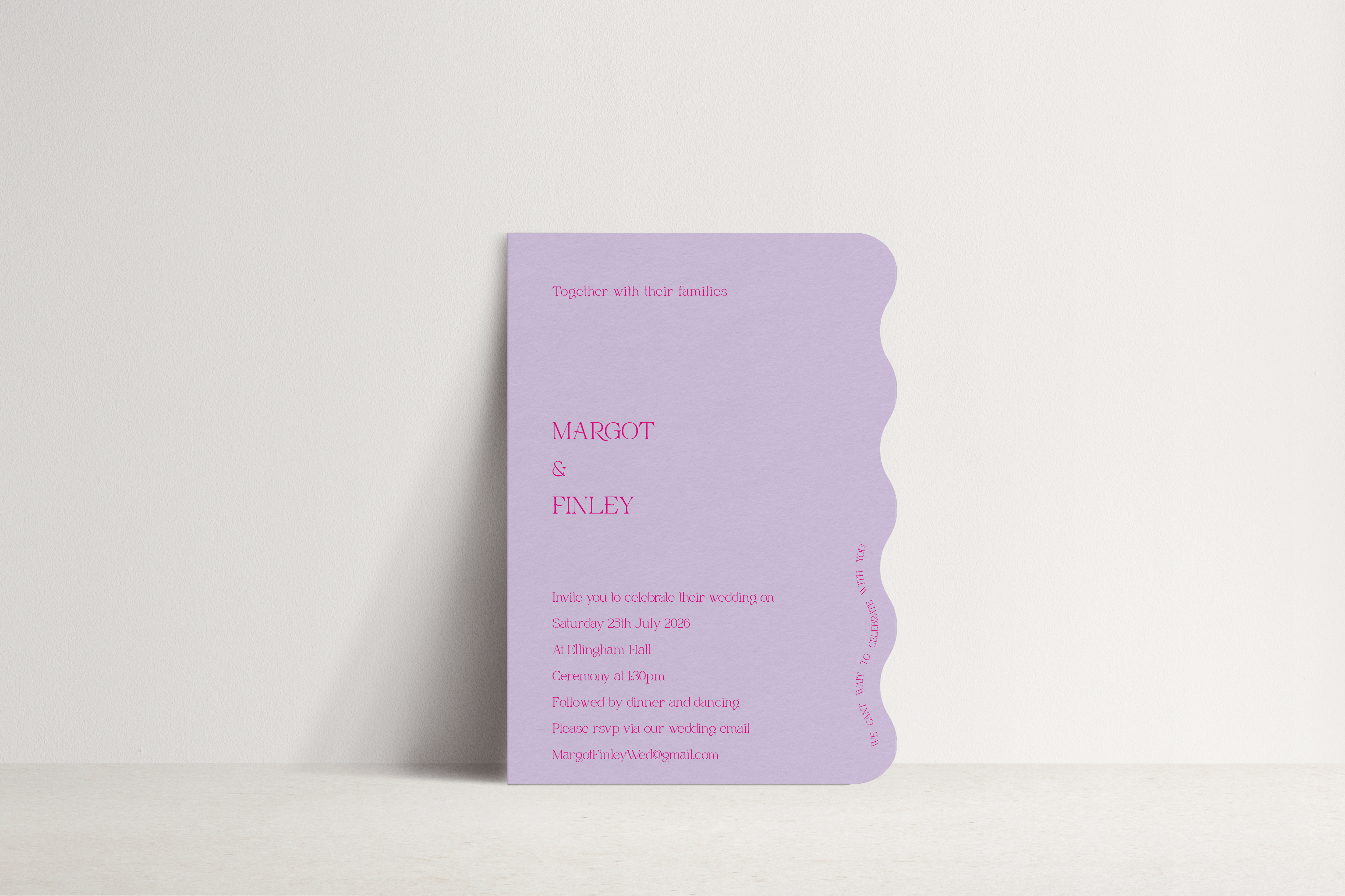 Margot Invitation ~ 1 card