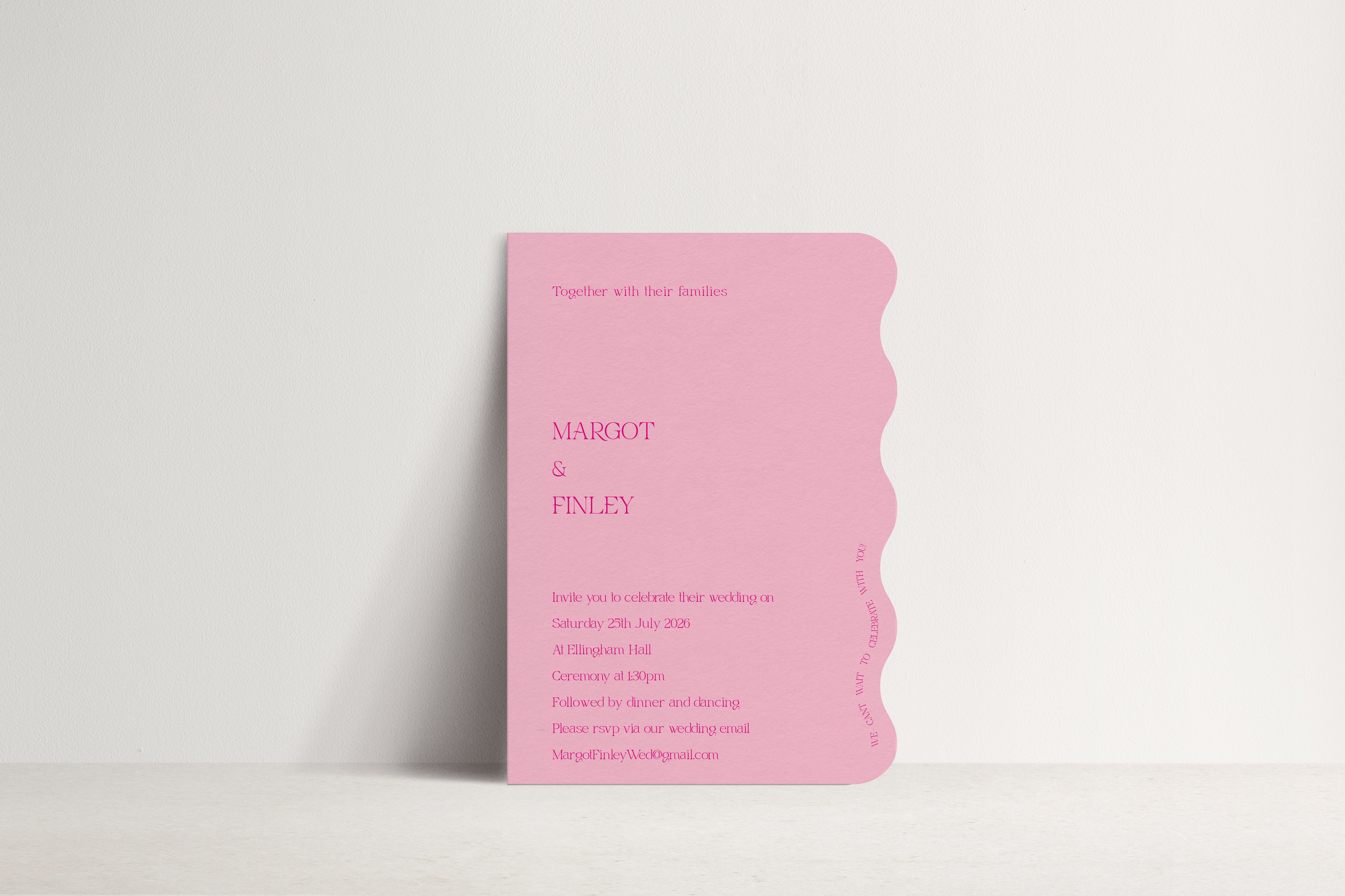 Margot Invitation ~ 1 card