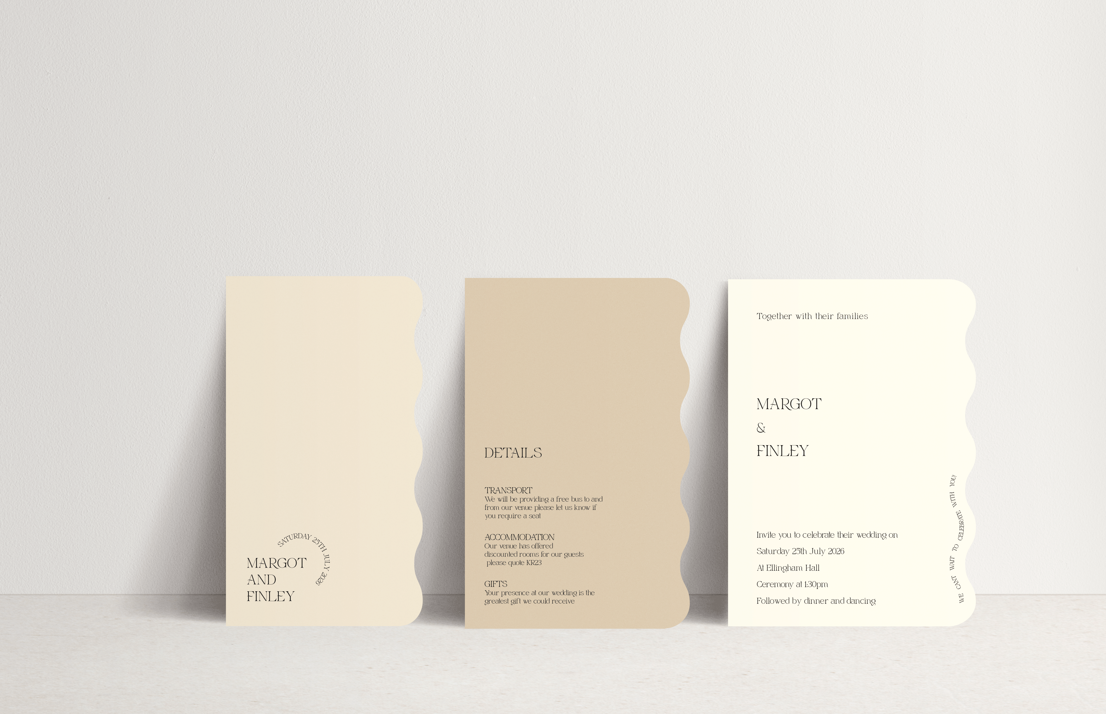 Margot Invitation - 3 card stacked