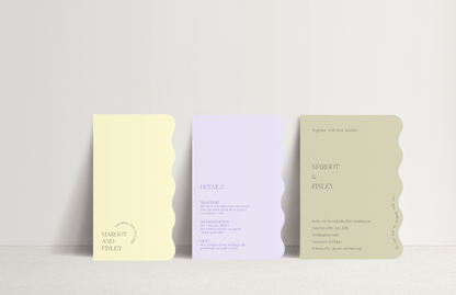 Margot Invitation - 3 card stacked