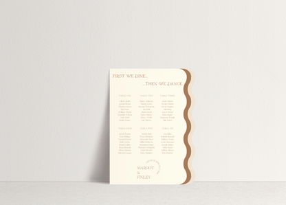 Margot Table Plan Sign