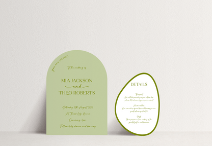 Mia Invitation ~ 2 card stack