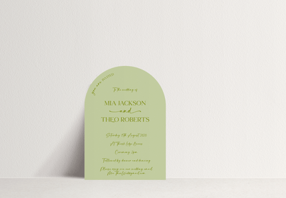 Mia Invitation ~ 1 card