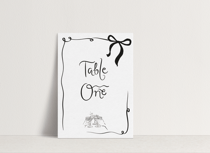 Olivia Table Number