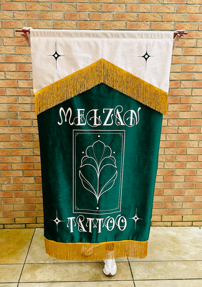 Autumn Rose Signature Tattoo Banner