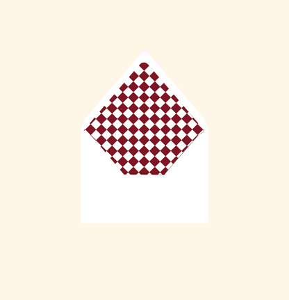 Envelope liner ~ Checkerboard