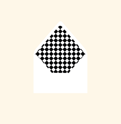 Envelope liner ~ Checkerboard