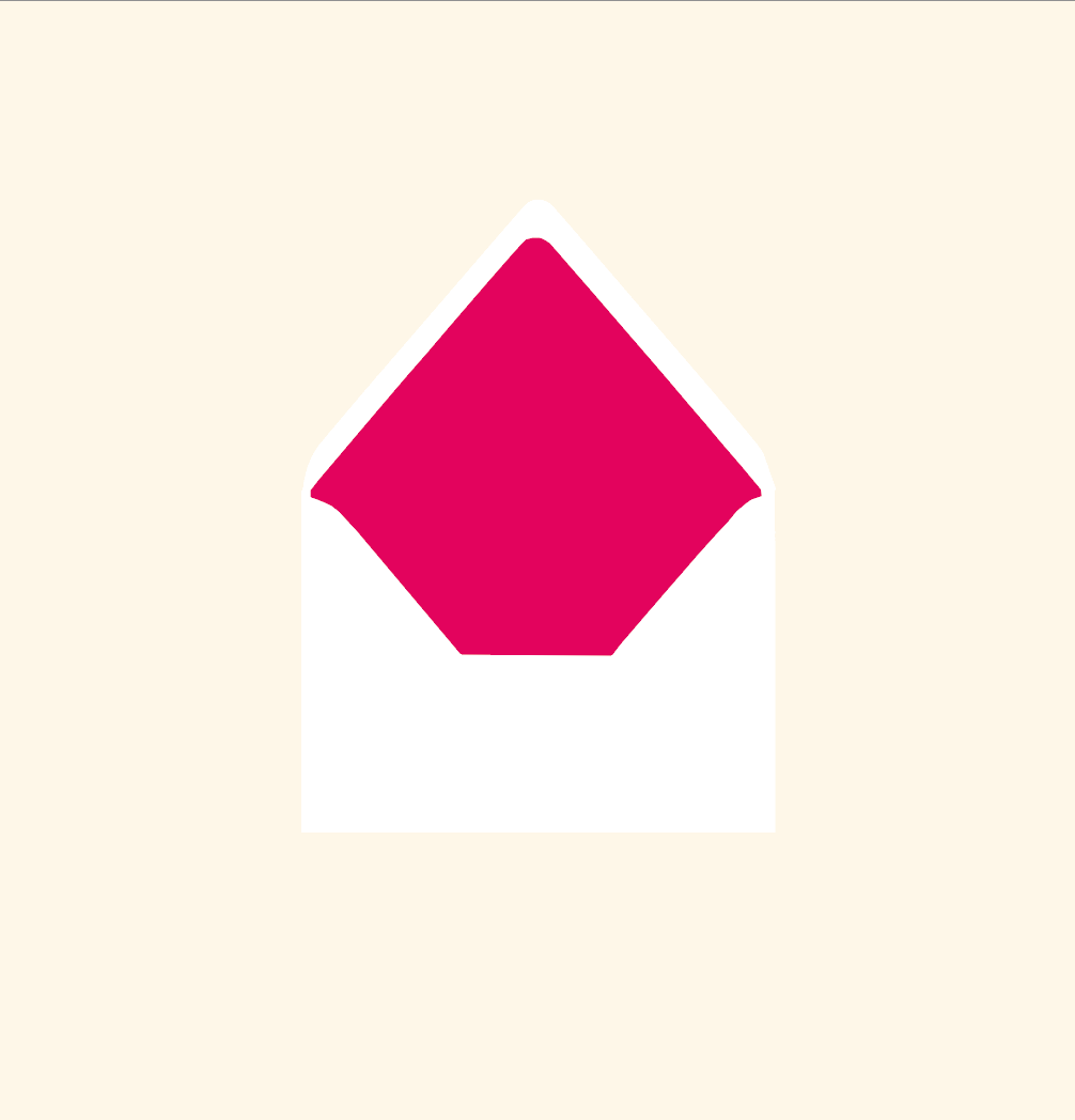 Envelope liner ~ Solid colour