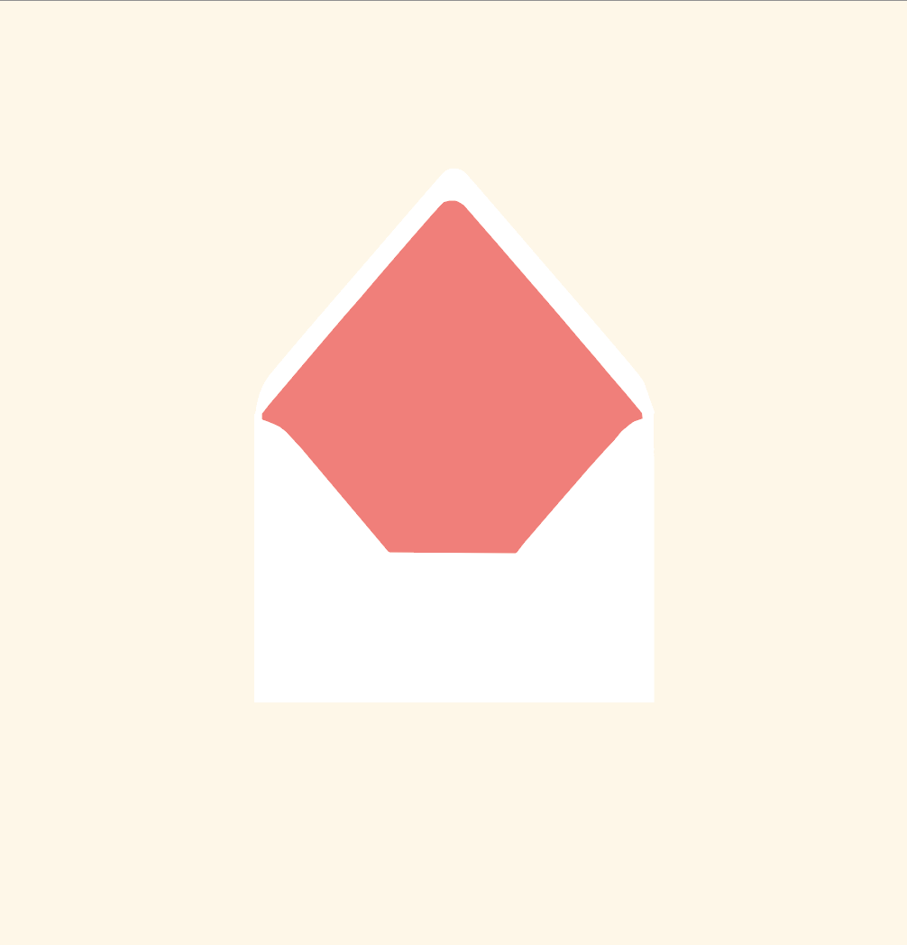 Envelope liner ~ Solid colour