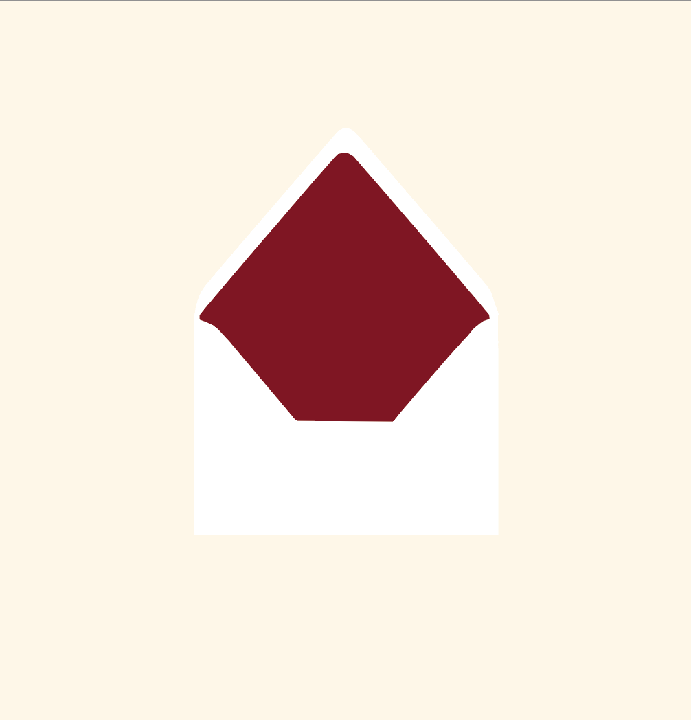 Envelope liner ~ Solid colour