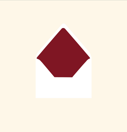 Envelope liner ~ Solid colour