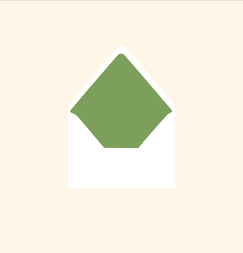 Envelope liner ~ Solid colour