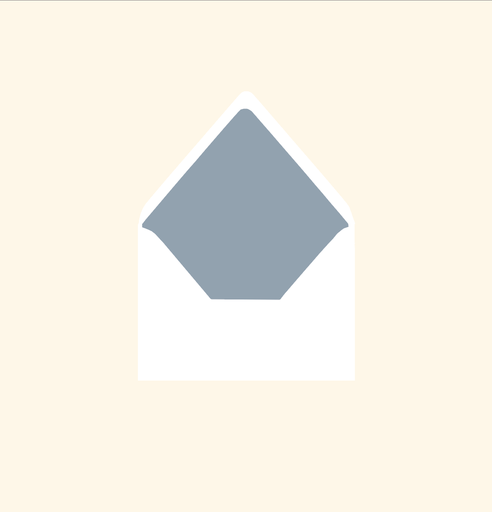 Envelope liner ~ Solid colour