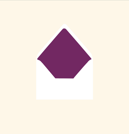 Envelope liner ~ Solid colour