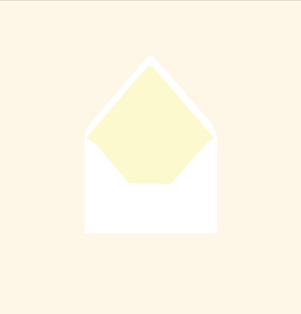 Envelope liner ~ Solid colour