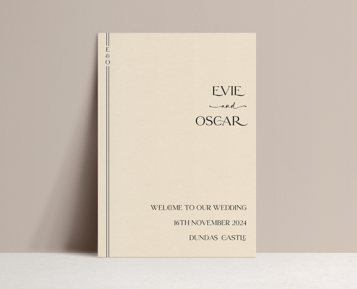 Evie Welcome Sign – Autumn Rose Paper Co