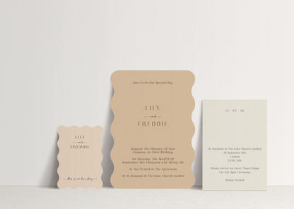 Lily Invitation - 3 card stack