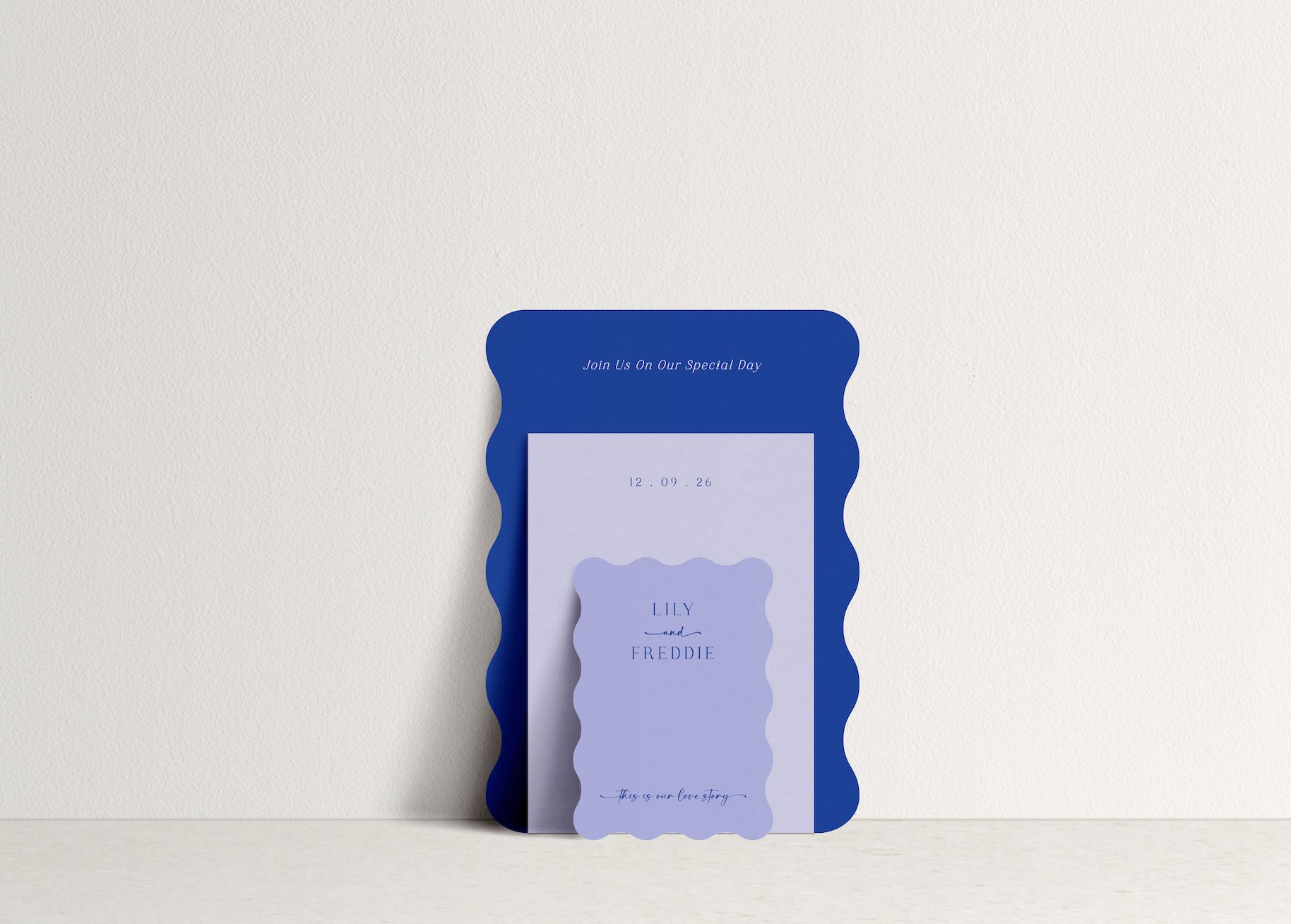 Lily Invitation - 3 card stack