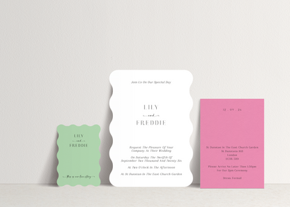 Lily Invitation - 3 card stack