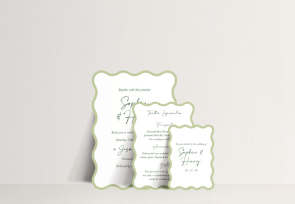 Sophie Invitation 3 card stack