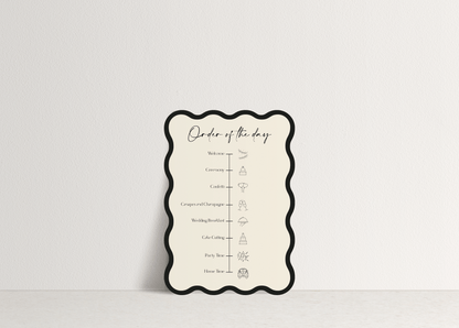 Sophie Running Order Sign