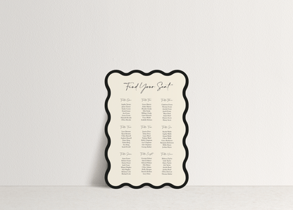 Sophie Table Plan Sign