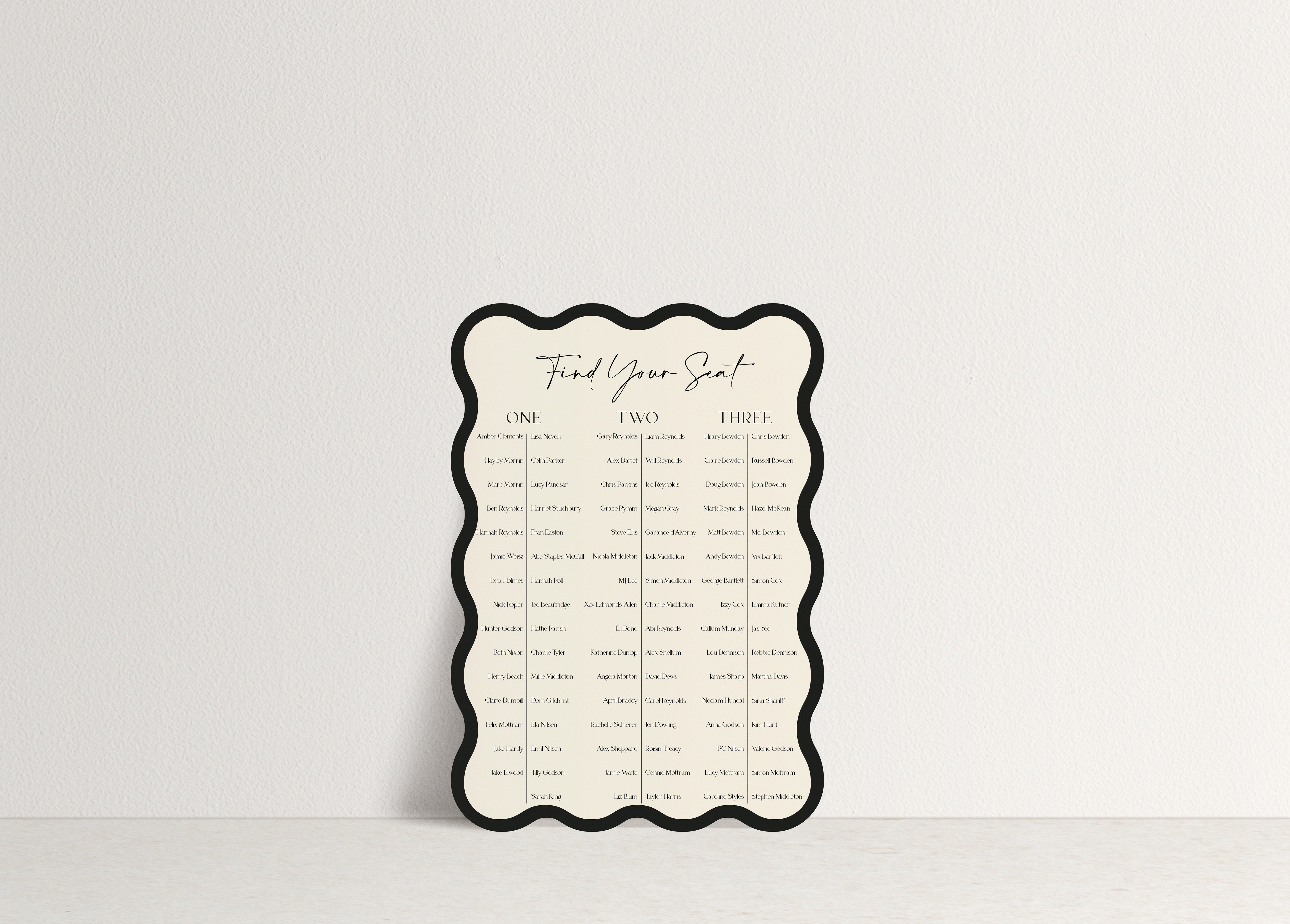 Sophie Table Plan Sign