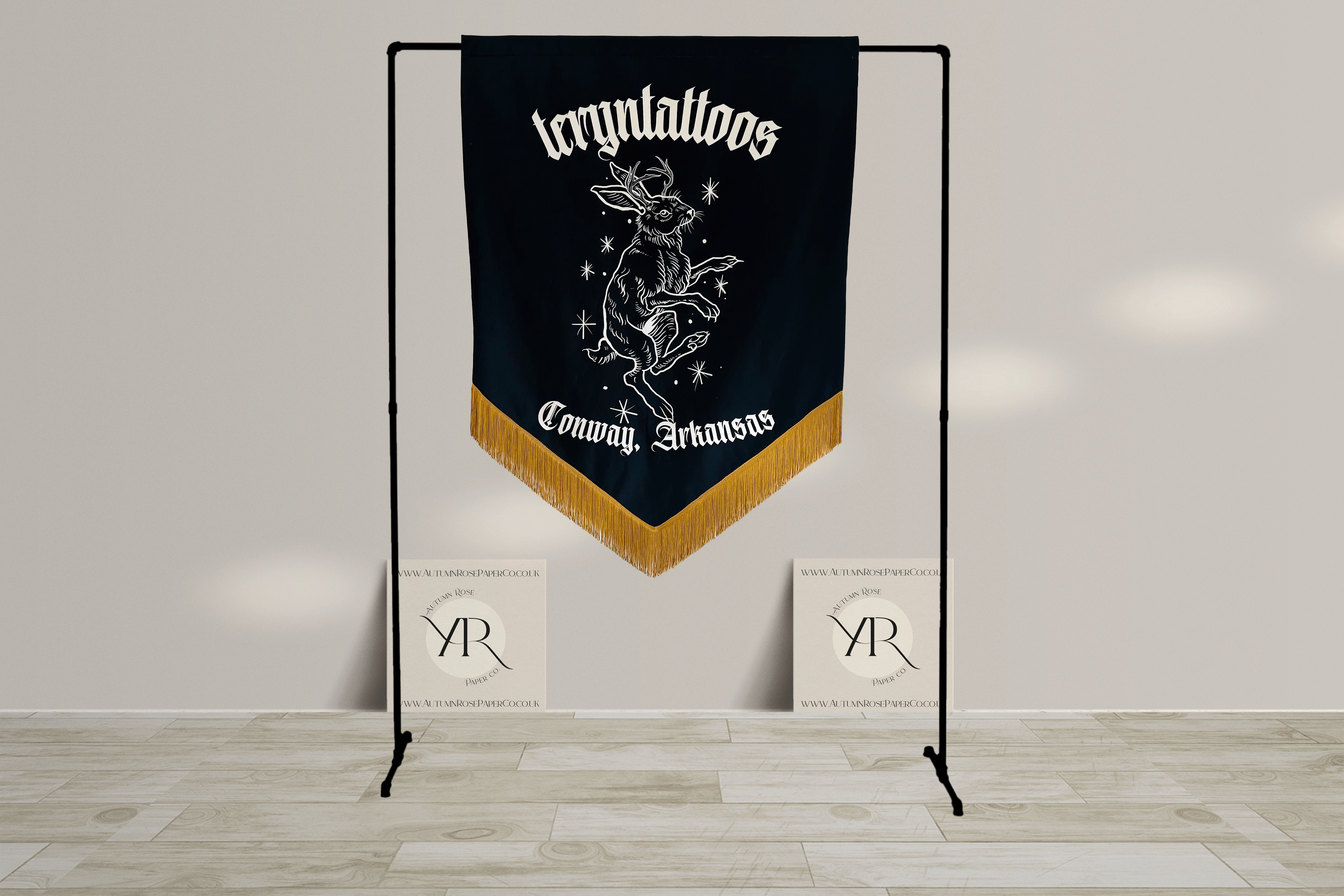 Wedding Velvet Banner, Tattoo studio Banner, Small business banner