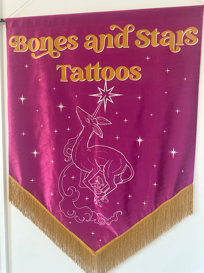 Velvet Tattoo Studio Banner. Tattoo Studio Banner. Tattoo Sign. Tattoo Artist Banner. Tattoo Shop Sign