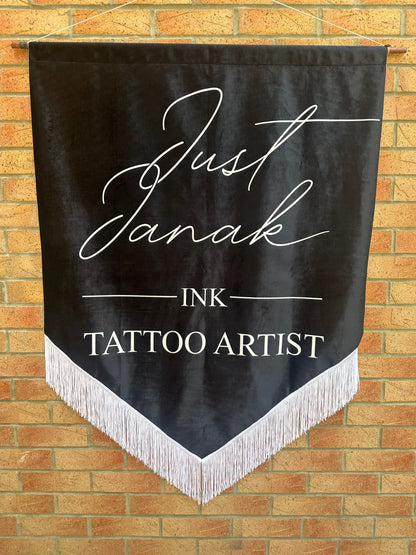 Velvet Tattoo Studio Banner. Tattoo Studio Banner. Tattoo Sign. Tattoo Artist Banner. Tattoo Shop Sign