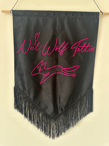 Velvet Tattoo Studio Banner. Tattoo Studio Banner. Tattoo Sign. Tattoo Artist Banner. Tattoo Shop Sign