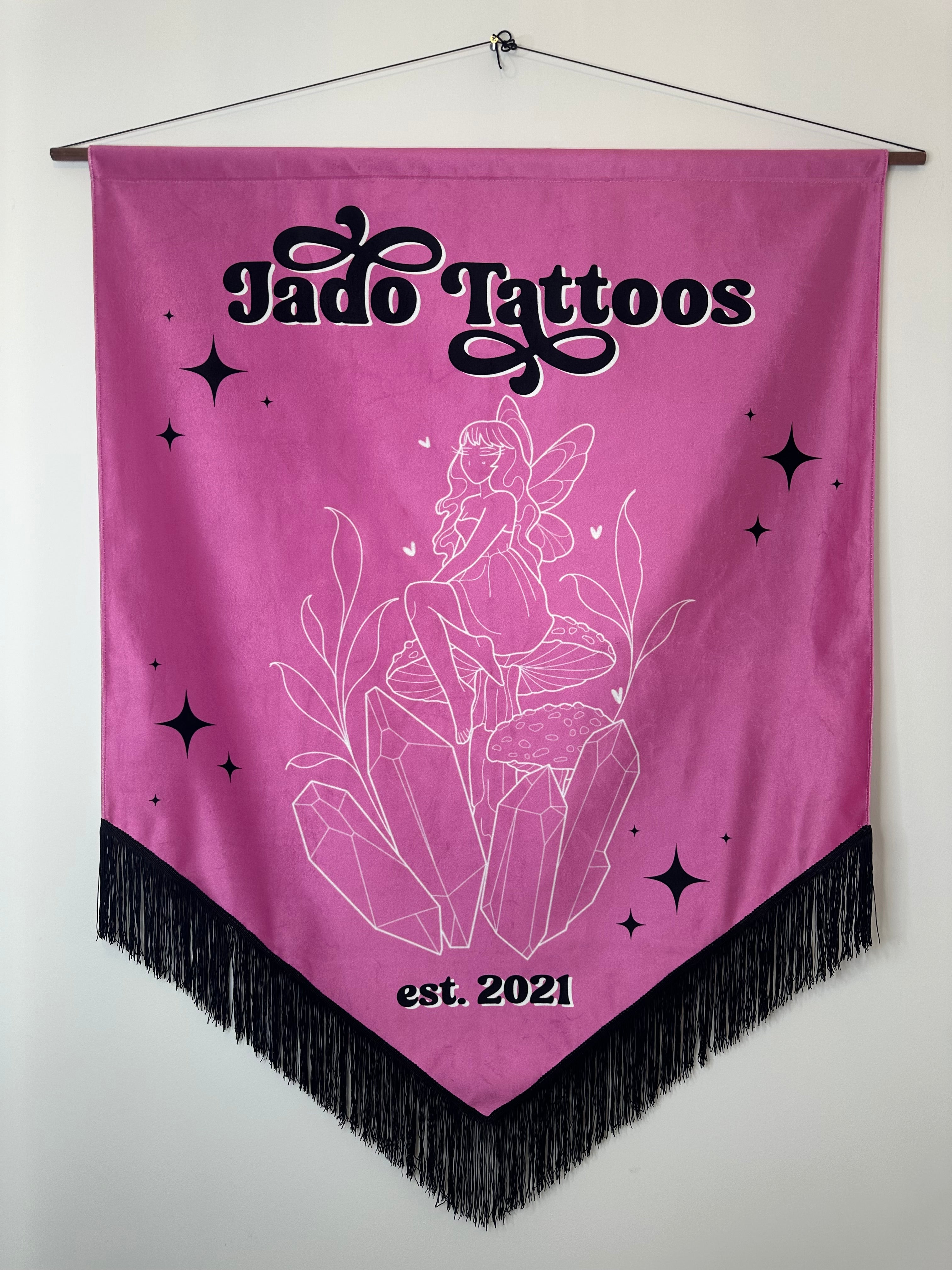 Velvet Tattoo Studio Banner. Tattoo Studio Banner. Tattoo Sign. Tattoo Artist Banner. Tattoo Shop Sign