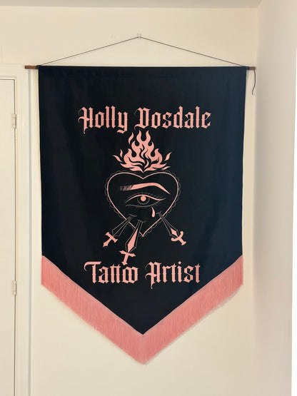 Velvet Tattoo Studio Banner. Tattoo Studio Banner. Tattoo Sign. Tattoo Artist Banner. Tattoo Shop Sign